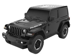 SAMOCHÓD ZDALNIE STEROWANY AUTO RC 1:24 JEEP WRANGLER JL RUBICON PILOT CZARNY