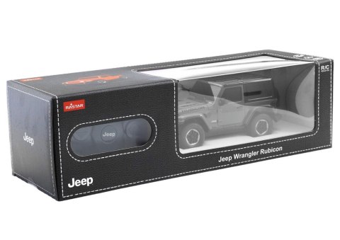 SAMOCHÓD ZDALNIE STEROWANY AUTO RC 1:24 JEEP WRANGLER JL RUBICON PILOT CZARNY