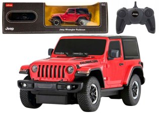 SAMOCHÓD ZDALNIE STEROWANY AUTO RC 1:24 JEEP WRANGLER JL RUBICON PILOT CZERWONY