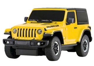 SAMOCHÓD ZDALNIE STEROWANY AUTO RC 1:24 JEEP WRANGLER JL RUBICON PILOT ŻÓŁTY