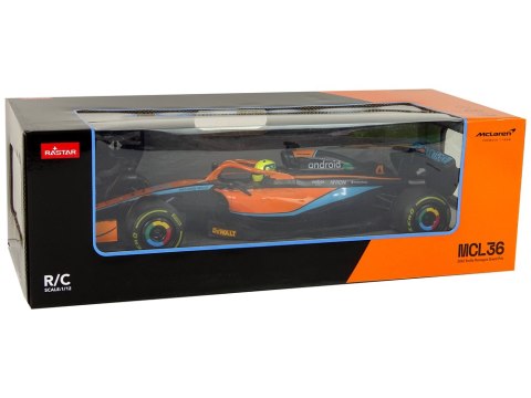 SAMOCHÓD ZDALNIE STEROWANY AUTO WYŚCIGOWE RC MCLAREN F1 RASTAR 1:12 PILOT