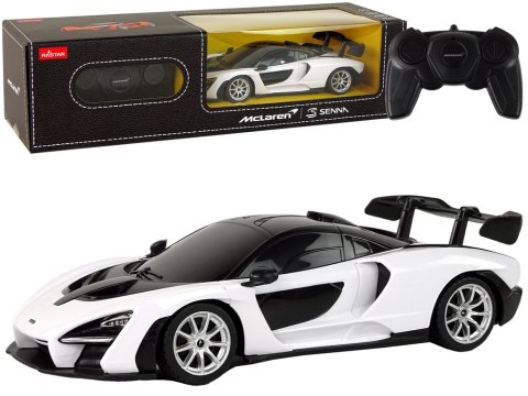 SAMOCHÓD SPORTOWY ZDALNIE STEROWANY AUTO RC MCLAREN SENNA BIAŁY 1:18 PILOT