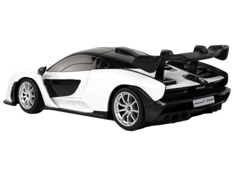 SAMOCHÓD SPORTOWY ZDALNIE STEROWANY AUTO RC MCLAREN SENNA BIAŁY 1:18 PILOT