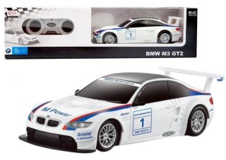 SAMOCHÓD ZDALNIE STEROWANY AUTO SPORTOWE RC BMW M3 GT2 BIAŁE 1:24 PILOT 2.4G