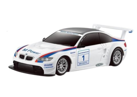 SAMOCHÓD ZDALNIE STEROWANY AUTO SPORTOWE RC BMW M3 GT2 BIAŁE 1:24 PILOT 2.4G