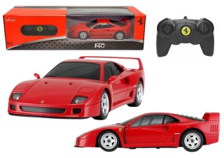 SAMOCHÓD ZDALNIE STEROWANY AUTO RC FERRARI F40 1:24 CZERWONE PILOT 2.4G