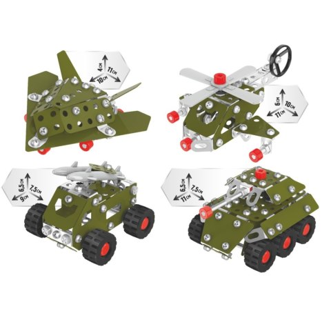 Zestaw Konstrukcyjny Składanie Modeli Wojskowych Pojazdów Wyrzutnia Samolot