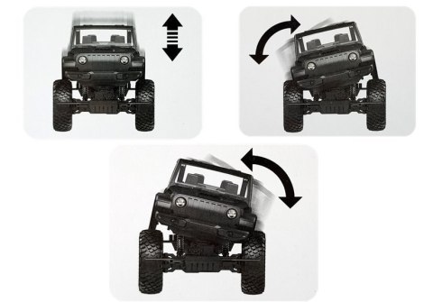 DUŻY SAMOCHÓD TERENOWY AUTO RC JEEP MONSTER 1:8 AMORTYZATORY 4X4 PILOT 2.4G AKUMULATOR CZERWONY