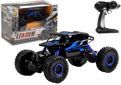 SAMOCHÓD ZDALNIE STEROWANY AUTO RC TERENOWY ROCK CRAWLER 1:18 4X4 PILOT 2.4G NIEBIESKI