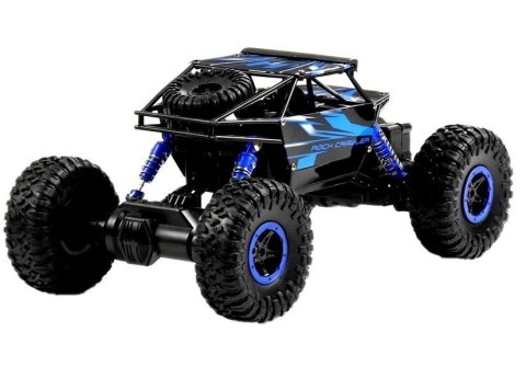 SAMOCHÓD ZDALNIE STEROWANY AUTO RC TERENOWY ROCK CRAWLER 1:18 4X4 PILOT 2.4G NIEBIESKI