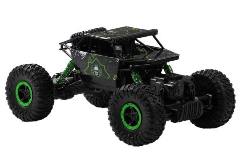 SAMOCHÓD ZDALNIE STEROWANY AUTO RC TERENOWY ROCK CRAWLER 1:18 4X4 PILOT 2.4G ZIELONY