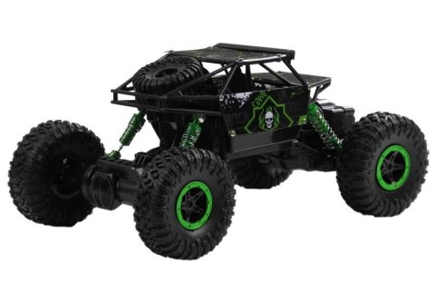 SAMOCHÓD ZDALNIE STEROWANY AUTO RC TERENOWY ROCK CRAWLER 1:18 4X4 PILOT 2.4G ZIELONY