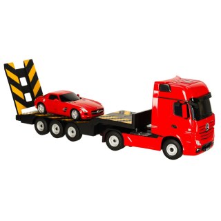 SAMOCHÓD ZDALNIE STEROWANY CIĘŻARÓWKA RC MERCEDES-BENZ ACTROS 1:26 LAWETA PILOT