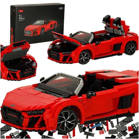 KLOCKI KONSTRUKCYJNE SAMOCHÓD AUDI R8 SPYDER 1:14 RASTAR 93800 ZESTAW 1440EL.