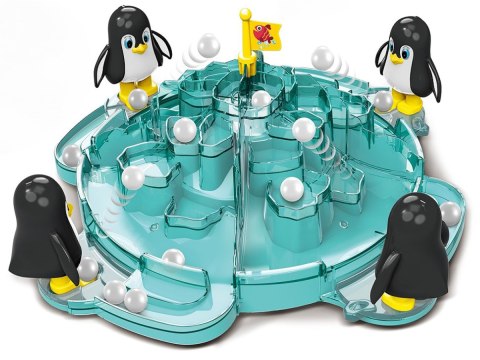 Rodzinna gra zręcznościowa planszowa PINGWINKOWE PIŁKARZYKI Piłka nożna "Penguins Set Go!"