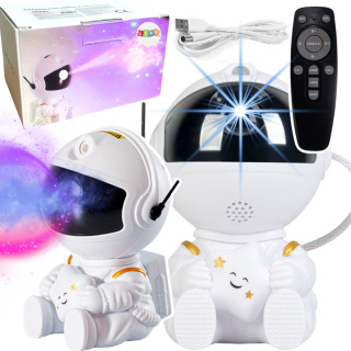 PROJEKTOR GWIAZD ASTRONAUTA Z GWIAZDĄ PILOT STERUJĄCY ZASILANIE USB LED