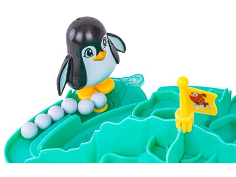 Rodzinna gra zręcznościowa planszowa PINGWINKOWE PIŁKARZYKI Piłka nożna "Penguins Set Go!"