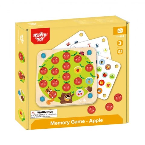 TOOKY TOY Memory Gra Pamięciowa Jabłuszka TOOKY TOY Memory Gra Pamięciowa Jabłuszka