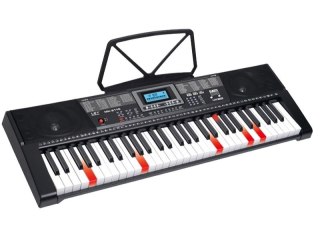 KEYBOARD ORGANY MK-2115 61 PODŚWIETLANE KLAWISZE NAUKA GRY EKRAN LCD EFEKTY