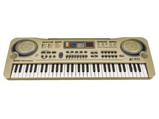 KEYBOARD ORGANY MQ-811 MIKROFON 61 KLAWISZY USB ZASILACZ RYTMY TONY DEMO