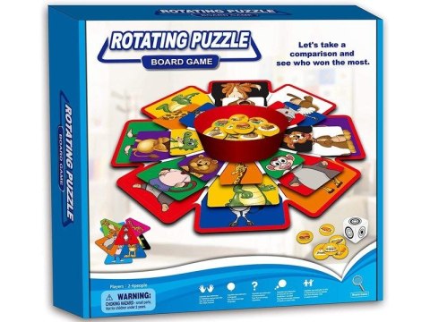 Obrotowa Gra Losowa, Układanka, Puzzle, Zwierzęta I Owoce Obrotowa Gra Losowa, Układanka, Puzzle, Zwierzęta I Owoce