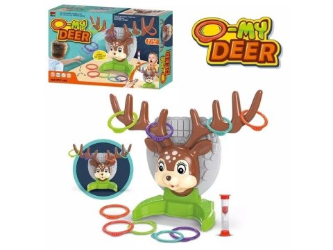 GRA ZRĘCZNOŚCIOWA RZUCANIE OBRĘCZY DO CELU JELONEK DEER RING GAME