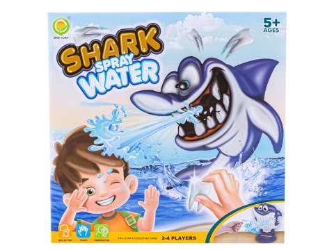 GRA ZRĘCZNOŚCIOWA RODZINNA WYRWIJ CHORY ZĄBEK REKINA SIKA WODĄ SHARK SPRAY WATER