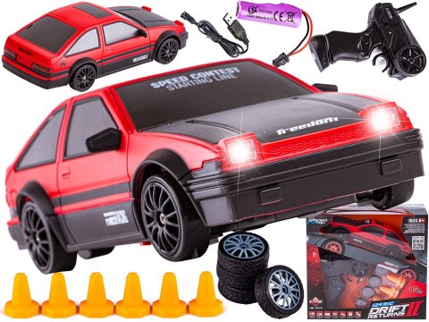 SAMOCHÓD ZDALNIE STEROWANY 1:24 AUTO RC DO DRIFTU TOYOTA 4X4 PILOT 2.4GHz