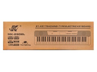 KEYBOARD ORGANY PIANINO MEIKE 61 KLAWISZY TRYB NAUKI EKRAN LCD USB MIDI