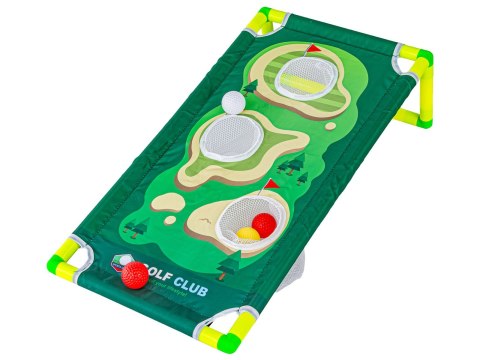 MINI GOLF ZESTAW DO GRY DLA DZIECI GRA ZRĘCZNOSCIOWA KIJE PLANSZA AKCESORIA