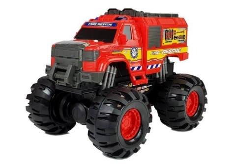 DUŻE AUTO STRAŻ POŻARNA WÓZ STRAŻACKI 40CM TERENOWY MONSTER 1:8 DUŻE KOŁA