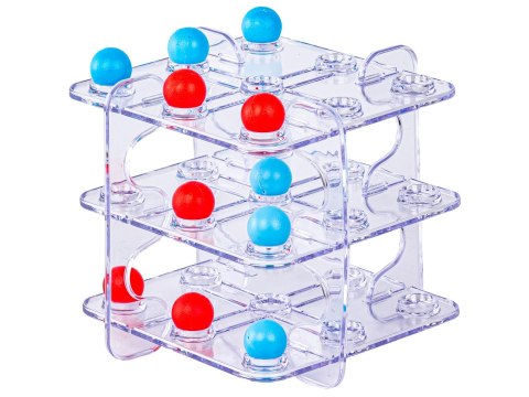 Gra logiczna TIC TAC TOE Układanka Łamigłówka Kółko Krzyżyk 3D 3 w Rzędzie