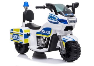 MOTOREK NA AKUMULATOR TR1912 DLA DZIECKA 1-3 LAT POLICJA DŹWIĘKI LED KUFERKI