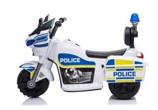 MOTOREK NA AKUMULATOR TR1912 DLA DZIECKA 1-3 LAT POLICJA DŹWIĘKI LED KUFERKI