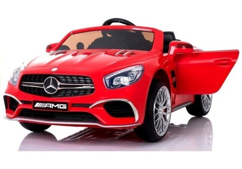 SAMOCHÓD NA AKUMULATOR AUTO MERCEDES SL65 LCD LED PILOT 2.4G KOŁA EVA SKÓRA