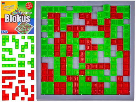 GRA LOGICZNA STRATEGICZNA BLOKUS JUNIOR UKŁADANKA 48 KLOCKÓW DLA 2 GRACZY