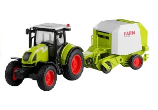 TRAKTOR INTERAKTYWNY 1:16 Z PRASĄ DO BELOWANIA 37,5CM DŹWIĘKI ŚWIATŁO