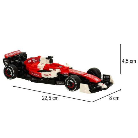 KLOCKI KONSTRUKCYJNE SAMOCHÓD ALFA ROMEO F1 C42 1:24 ZESTAW 340 EL. RASTAR