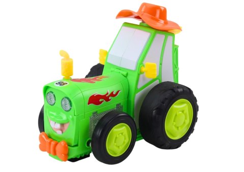 Zdalnie Sterowany Skaczący Traktor R/C Zielony