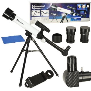 TELESKOP ASTRONOMICZNY EDUKACYJNY LUNETA DLA DZIECI ZE STATYWEM 30X 60X