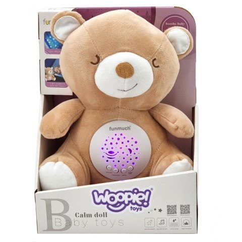 WOOPIE BABY Przytulanka Usypiacz Projektor 2w1 Miś - 10 Kołysanek WOOPIE BABY Przytulanka Usypiacz Projektor 2w1 Miś - 10 Kołysanek
