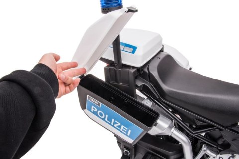 MOTOR NA AKUMULATOR DLA DZIECKA POLICJA JT5002B 2X45W BIEG WSTECZNY LED MP3 MOTOR NA AKUMULATOR DLA DZIECKA POLICJA JT5002B 2X45W BIEG WSTECZNY LED MP3
