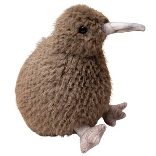 Pluszowy Ptak Kiwi Pluszak Maskotka Przytulanka Ciemnobrązowy 17cm