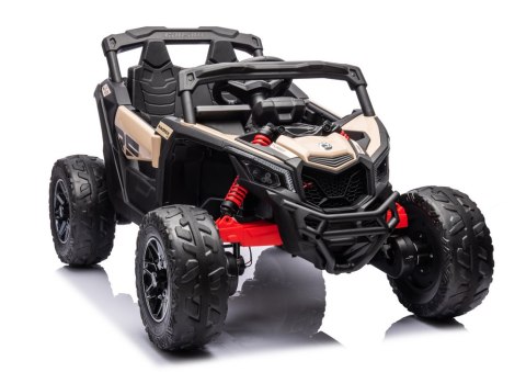 AUTO NA AKUMULATOR DLA DZIECI BUGGY DK-CA003 RS KHAKI LED SKÓRA EVA PILOT