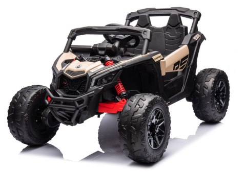 AUTO NA AKUMULATOR DLA DZIECI BUGGY DK-CA003 RS KHAKI LED SKÓRA EVA PILOT