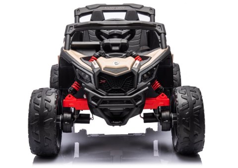 AUTO NA AKUMULATOR DLA DZIECI BUGGY DK-CA003 RS KHAKI LED SKÓRA EVA PILOT