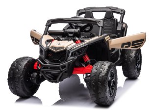 AUTO NA AKUMULATOR DLA DZIECI BUGGY DK-CA003 RS KHAKI LED SKÓRA EVA PILOT