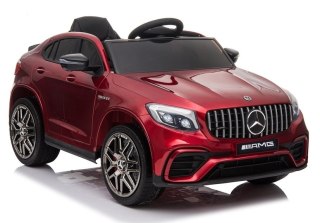 AUTO NA AKUMULATOR DLA DZIECKA MERCEDES GLC 63S QLS-5688 LAKIER 4X4 PILOT EVA SKÓRA LED MP3