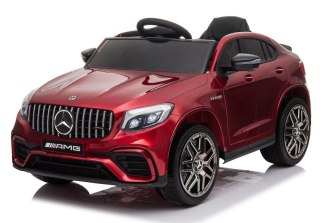 AUTO NA AKUMULATOR DLA DZIECKA MERCEDES GLC 63S QLS-5688 LAKIER 4X4 PILOT EVA SKÓRA LED MP3