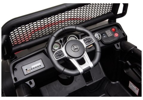 AUTO NA AKUMULATOR SAMOCHÓD MERCEDES UNIMOG S 4X4 LED SKÓRA PILOT EVA RADIO MP3